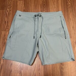 Roark Layover 2.0 Shorts Mens 36 Blue 8" Inseam Hybrid Beach Casual Walking